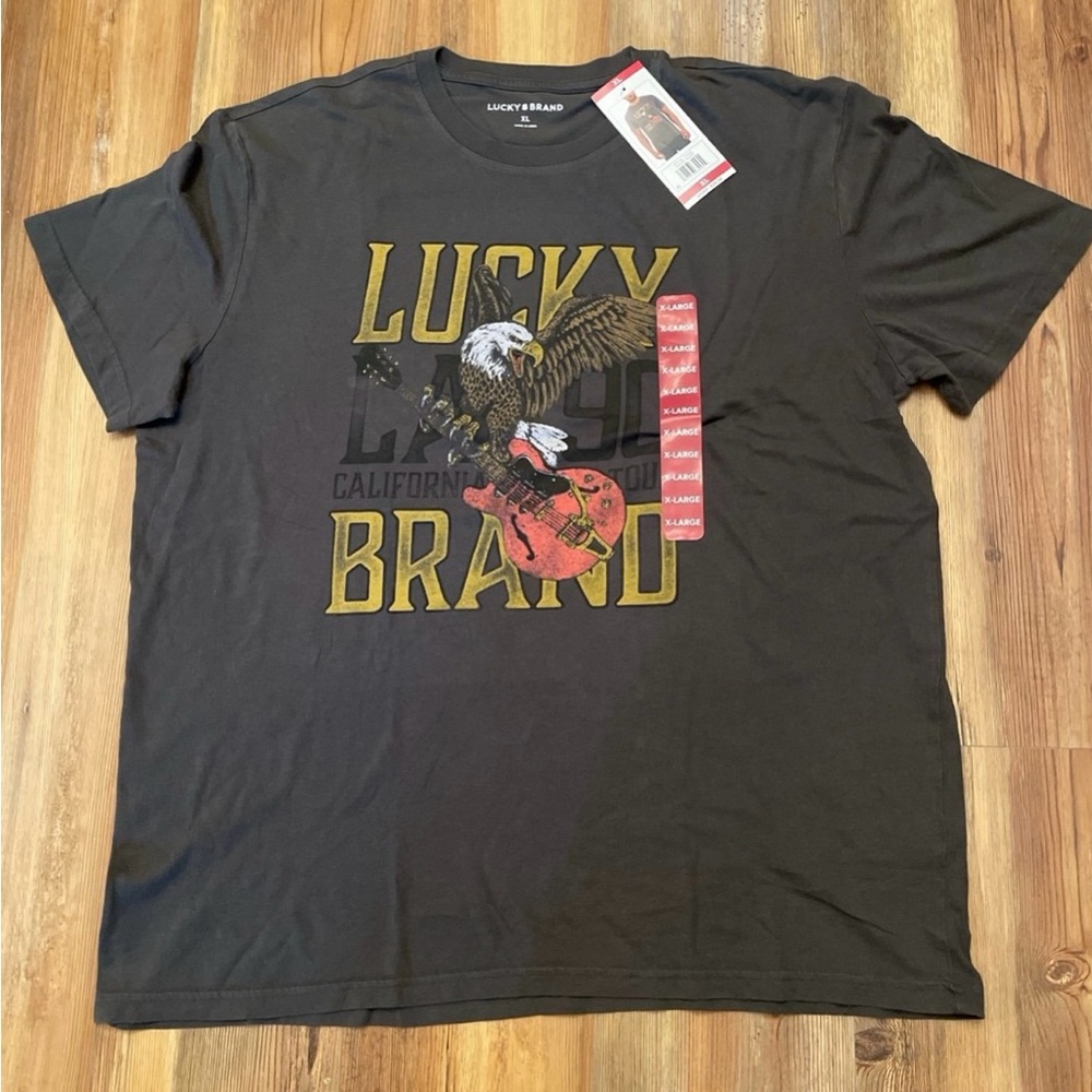 Lucky Brand Men's Black Graphic T-Shirt NWT - XL
